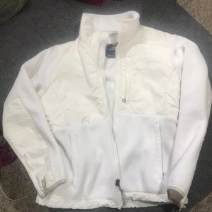 White Northface Denali Jacket Size Small